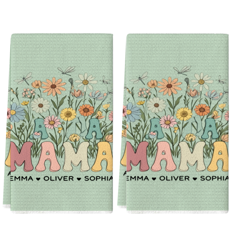 Home Cooking Mama - 2Pcs, Mother's Day Mama Vintage Letter