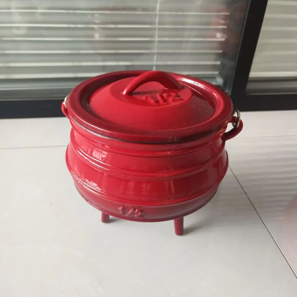 Dutch Oven Enamel - 1/2# Cast Iron Enamel Dutch Oven