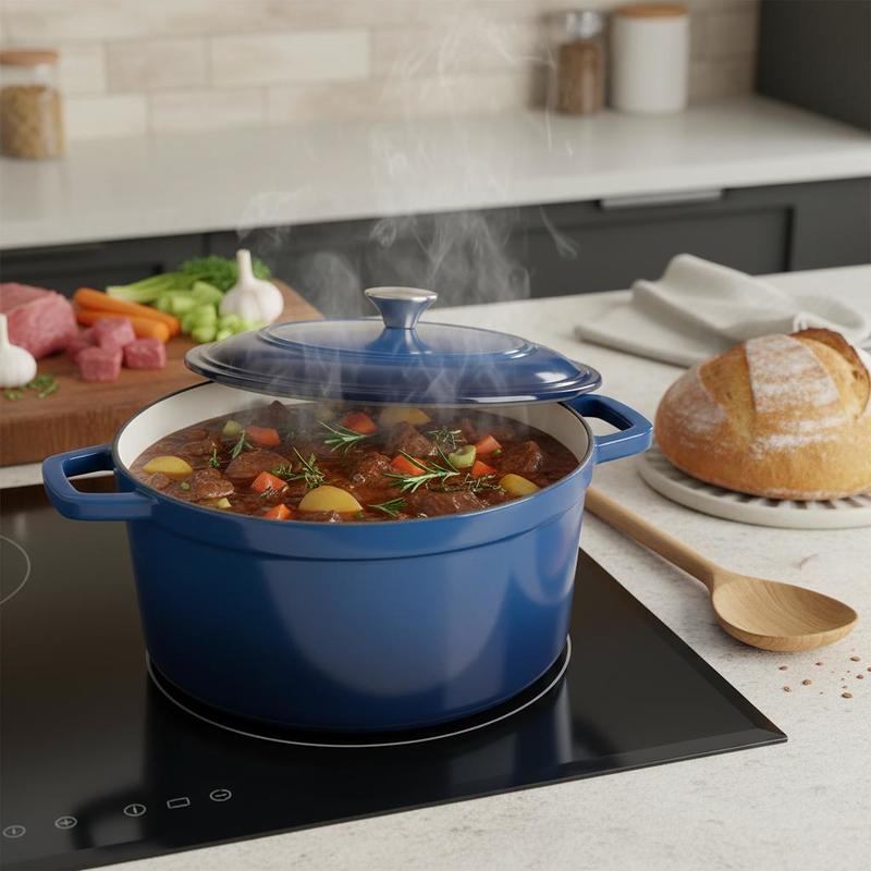 Dutch Oven Enamel - Enameled Cast Iron Dutch Oven, 6