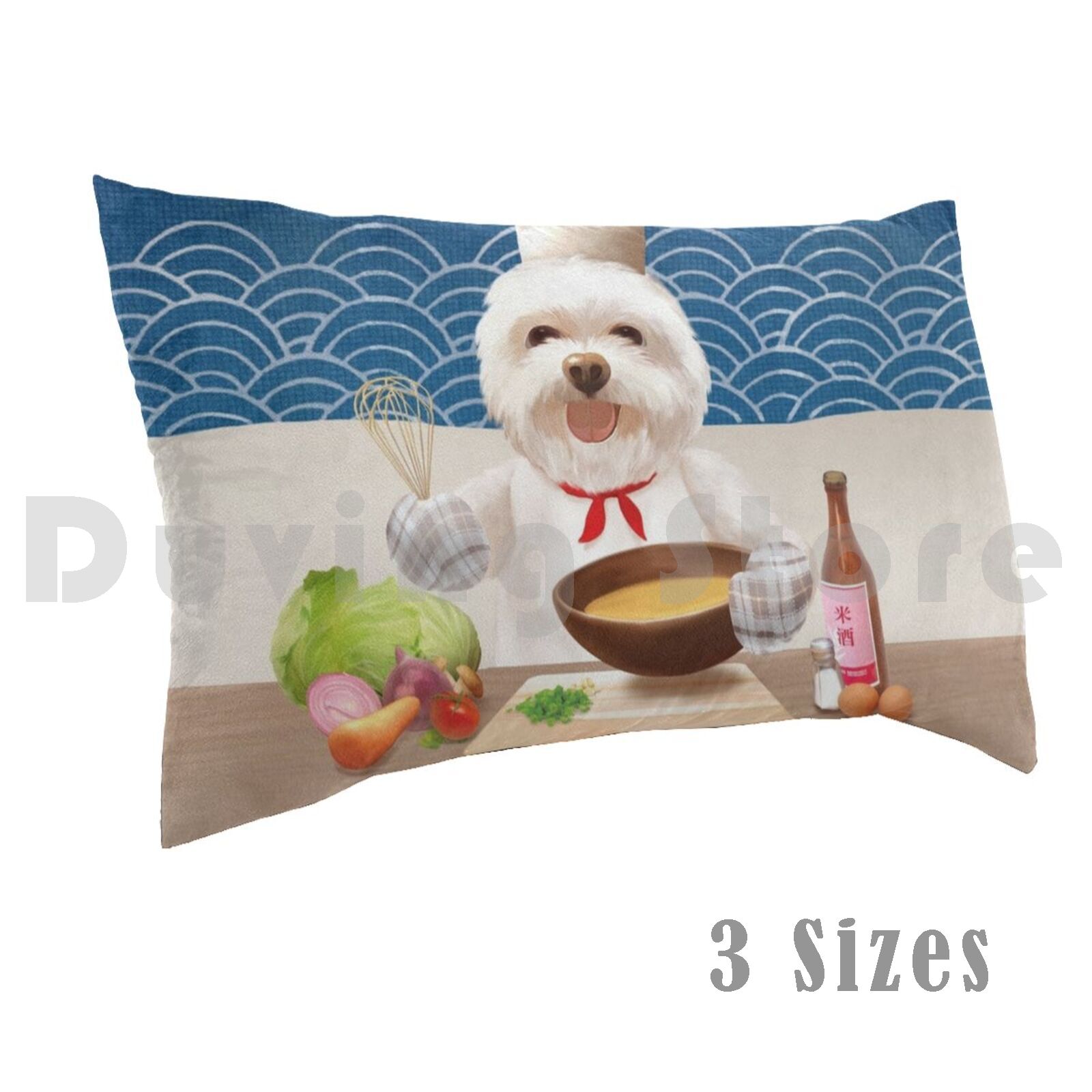 Home Cooking For Dogs - Little Chef Pillow Case Printed 35x50