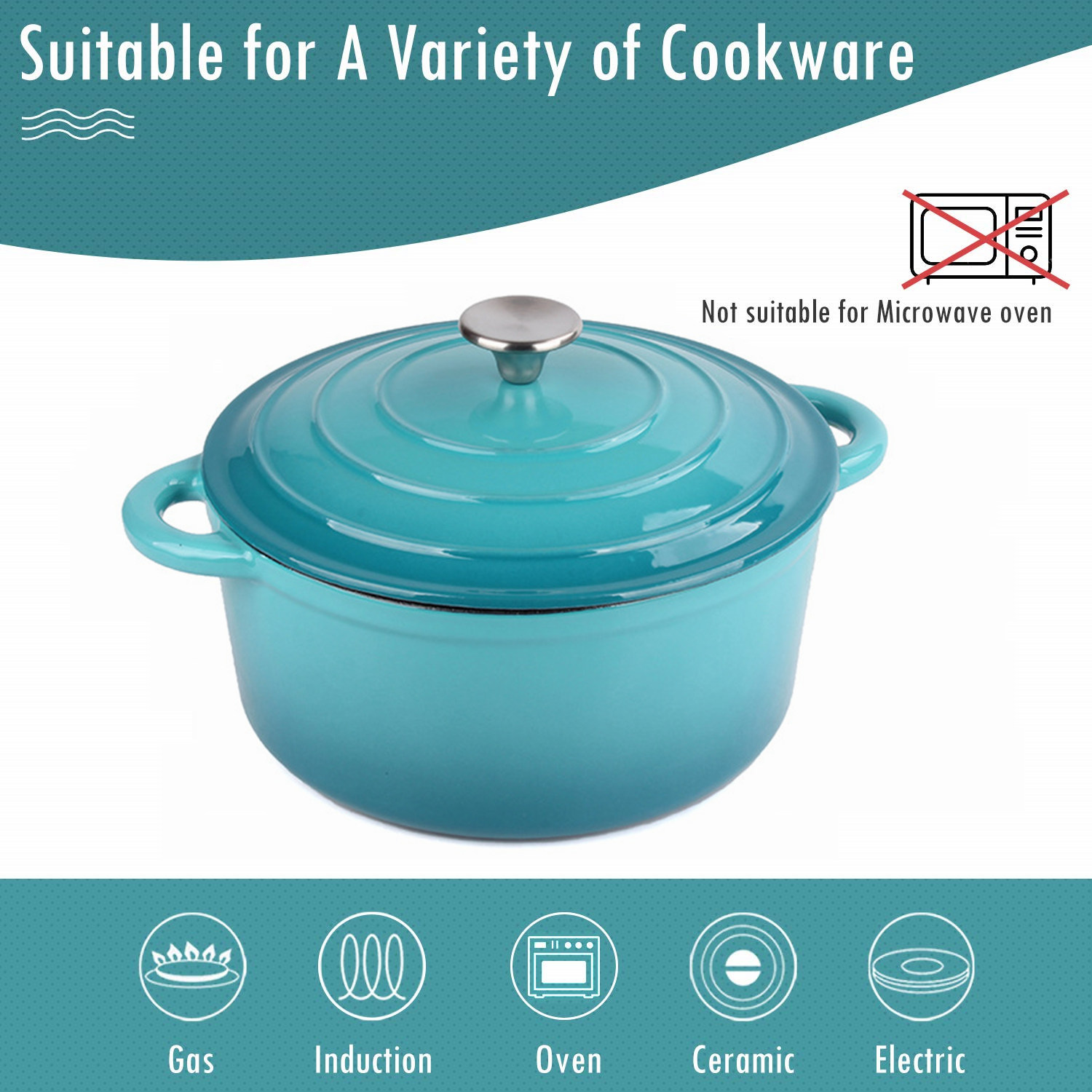 26cm Enameled Cast Iron Dutch  - Dutch Oven Enamel ulasan dan harga