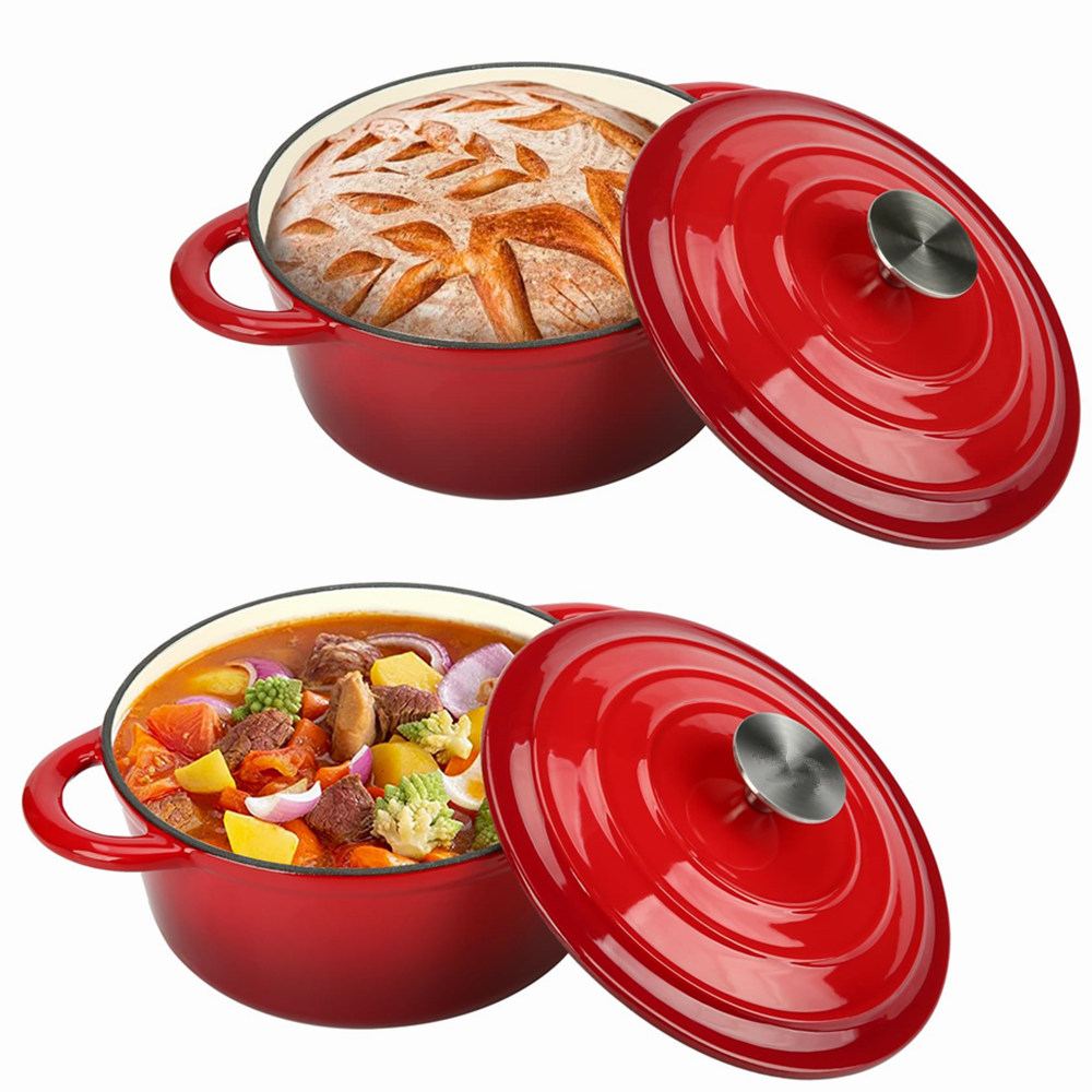 26cm Enameled Cast Iron Dutch  - Dutch Oven Enamel ulasan dan harga