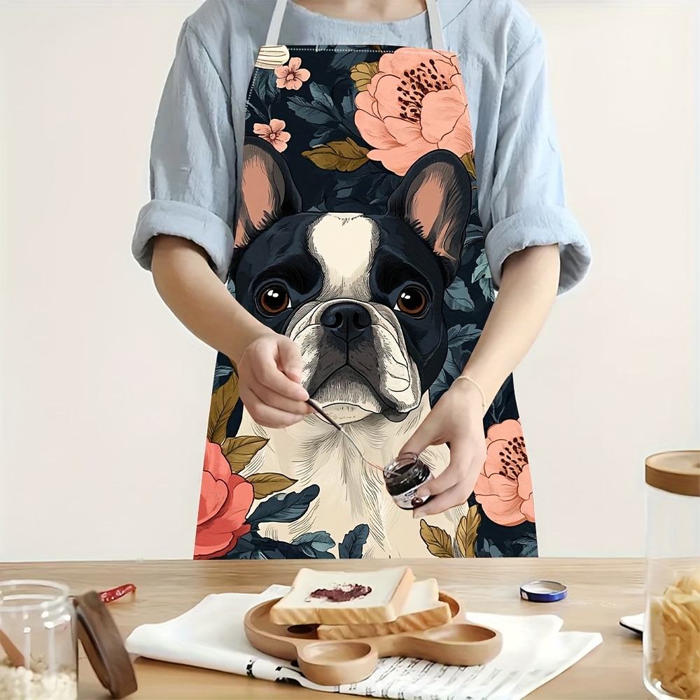 French Bulldog Floral Apron -  - Home Cooking For Dogs ulasan dan harga