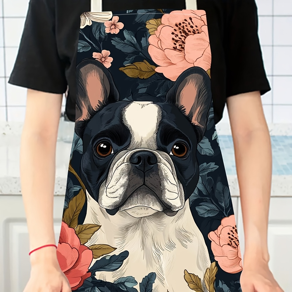 French Bulldog Floral Apron -  - Home Cooking For Dogs ulasan dan harga