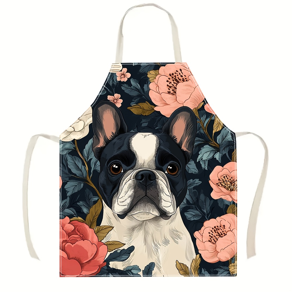 French Bulldog Floral Apron -  - Home Cooking For Dogs ulasan dan harga