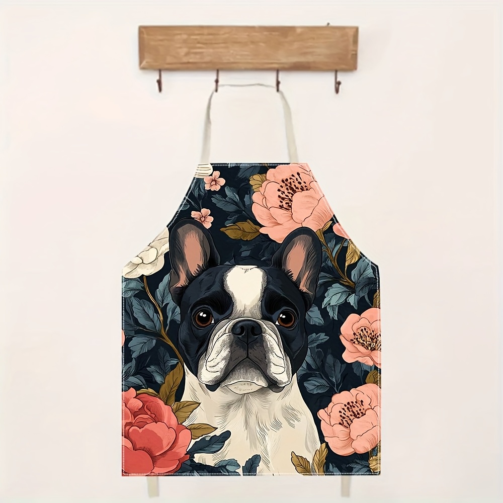 French Bulldog Floral Apron -  - Home Cooking For Dogs ulasan dan harga