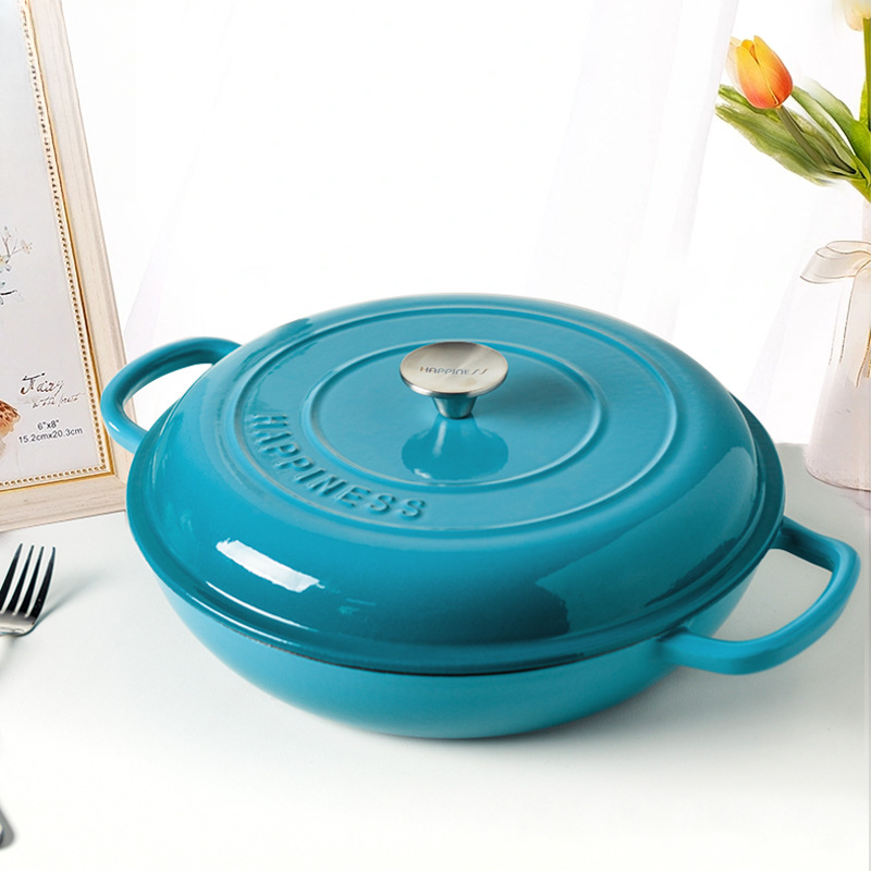 Multi-functional Cast Iron Ste - Dutch Oven Enamel ulasan dan harga