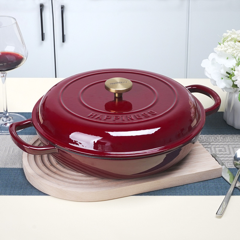 Multi-functional Cast Iron Ste - Dutch Oven Enamel ulasan dan harga