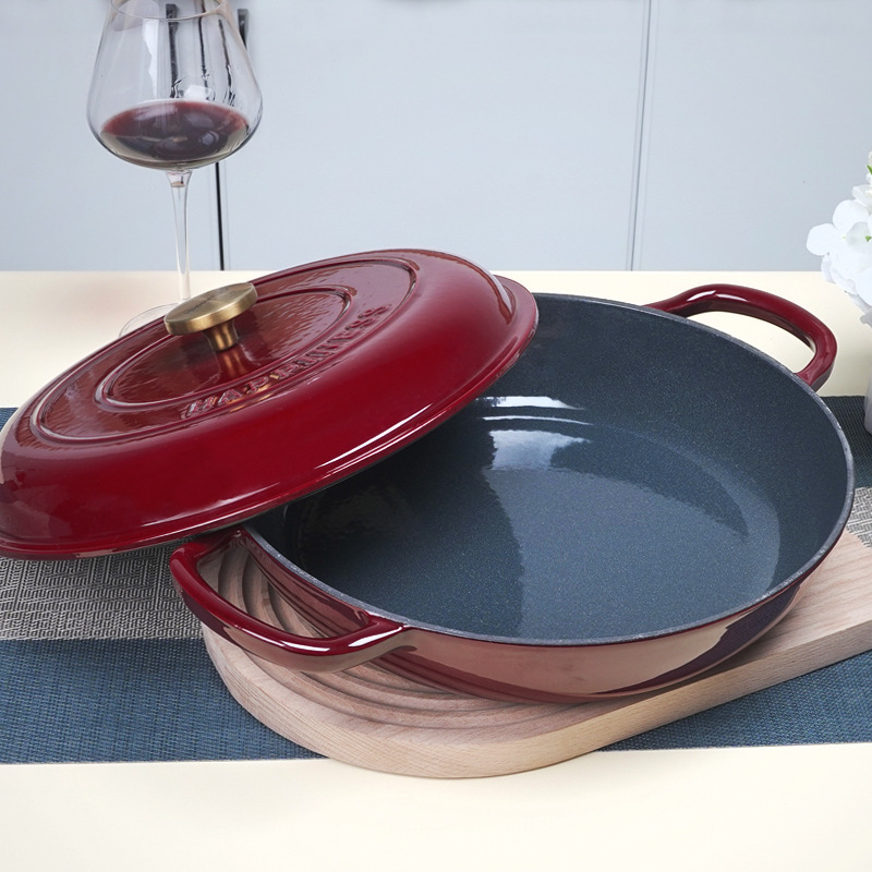 Multi-functional Cast Iron Ste - Dutch Oven Enamel ulasan dan harga