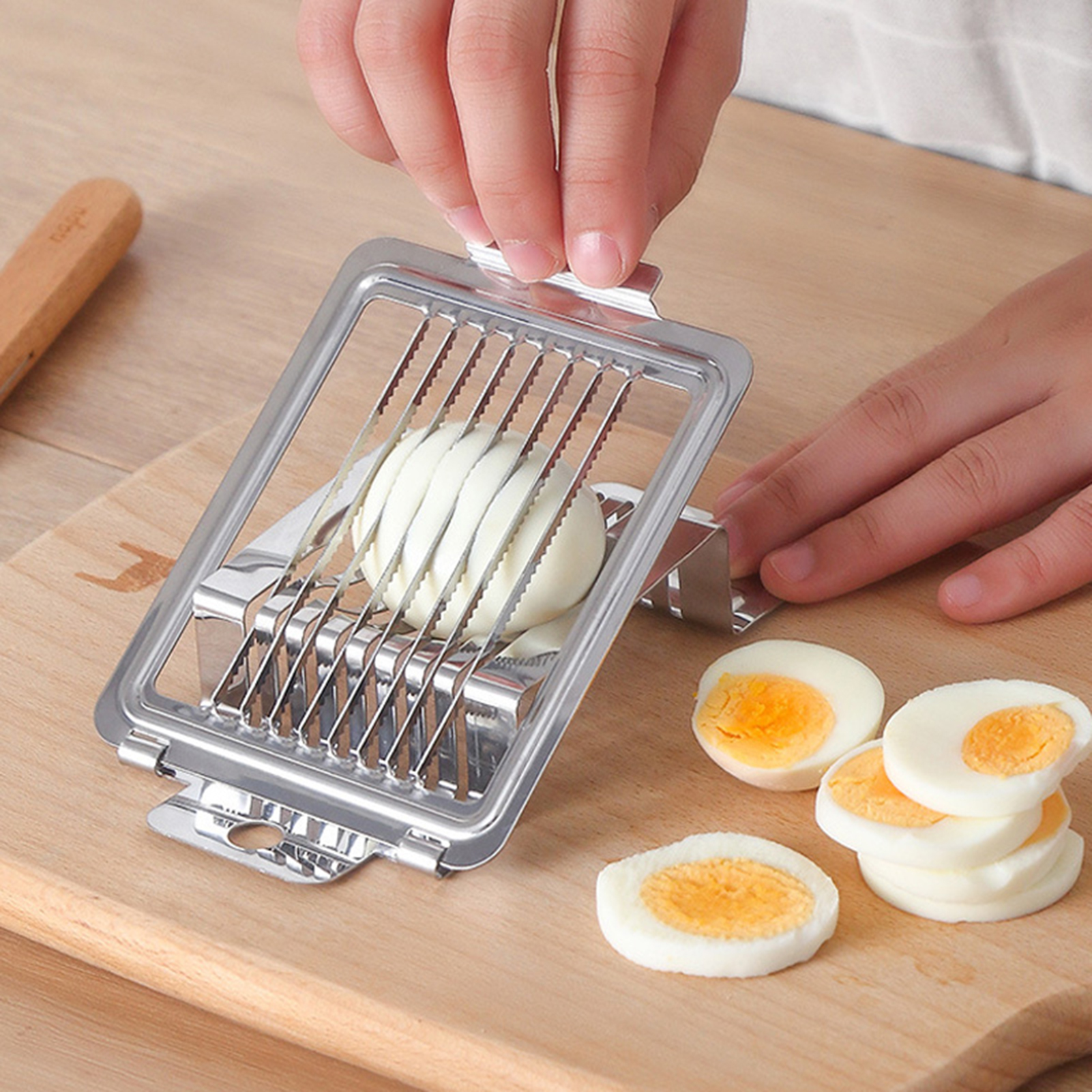1pc Egg Slicer Stainless Steel - Home Cooking Show ulasan dan harga