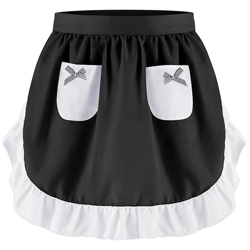 Elegant Lace Short Apron With  - Home Cooking Kitchen ulasan dan harga