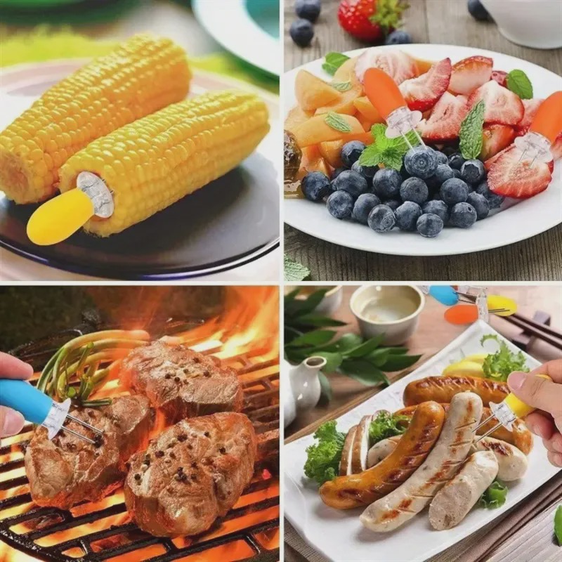 1Pair Corn Holder, Stainless S - Home Cooking On ulasan dan harga