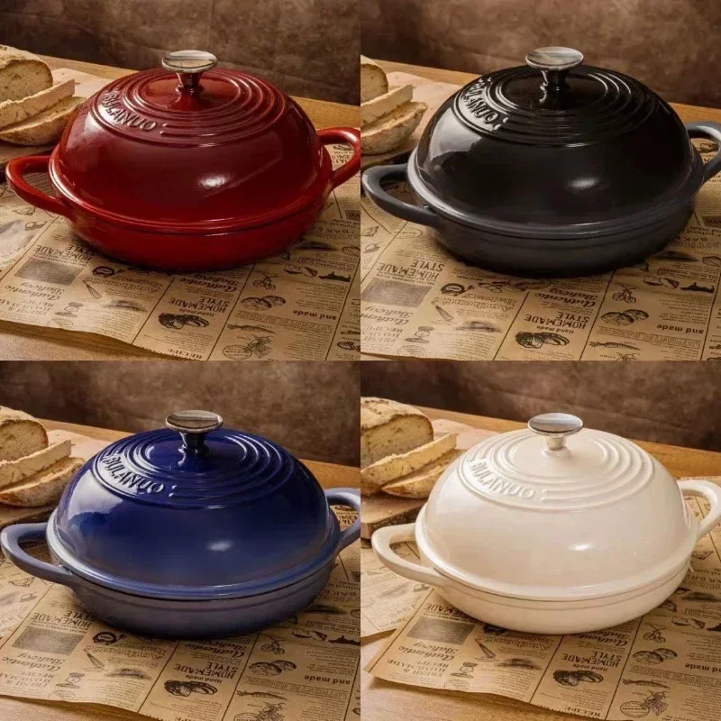 11 Inch Red Enameled Cast Iron - Dutch Oven Enamel ulasan dan harga