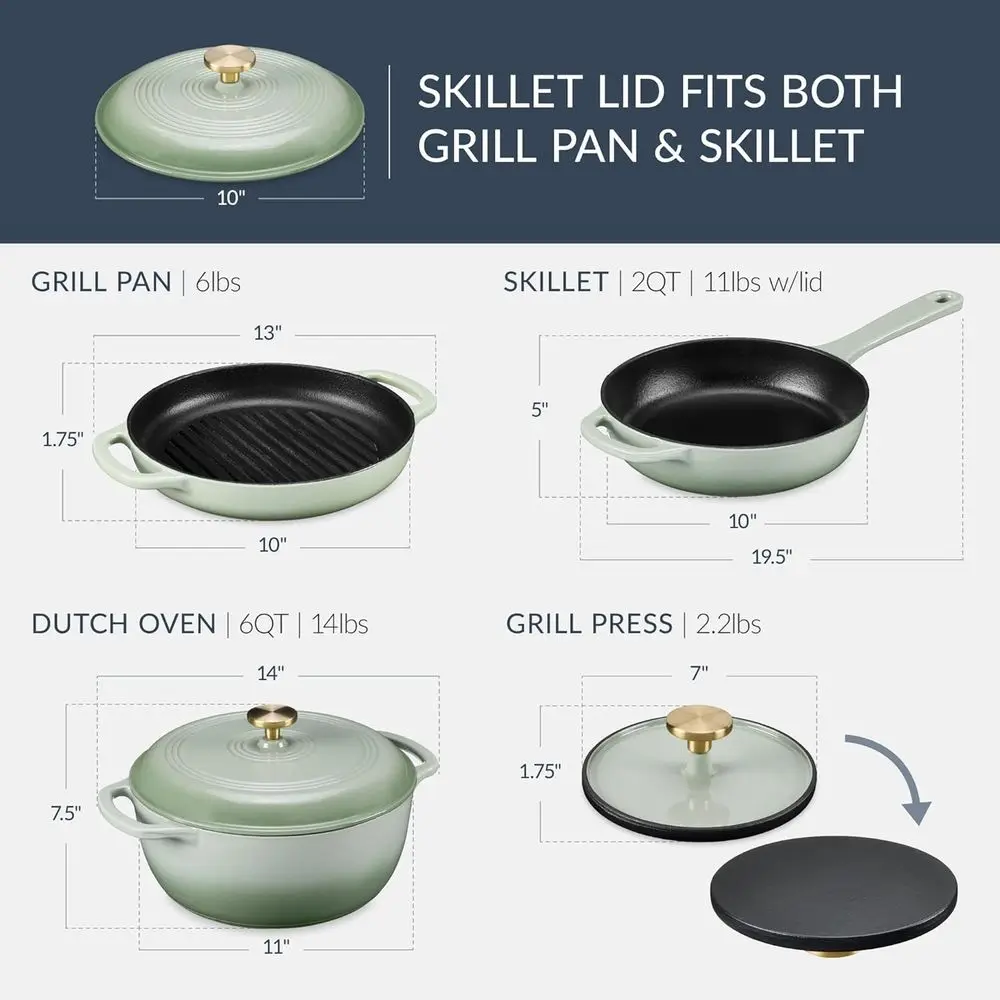 Cookware Set: 2Qt Non-Stick Sk - Dutch Oven Enamel ulasan dan harga