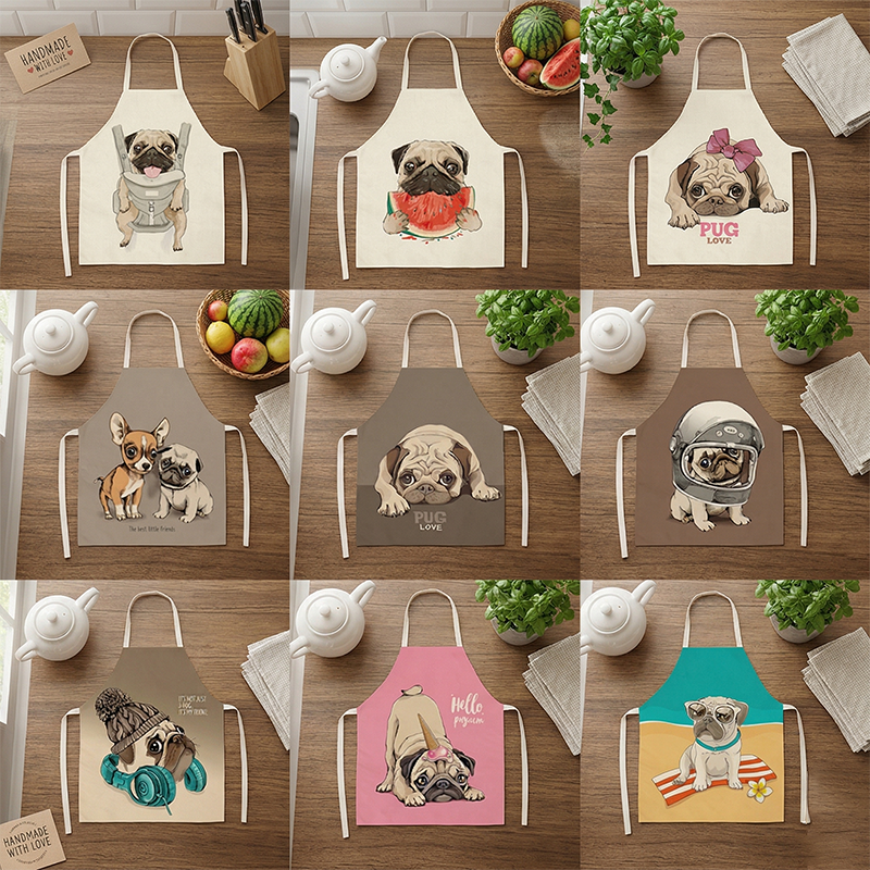 Cute Pug Dog Print Kitchen Apr - Home Cooking For Dogs ulasan dan harga