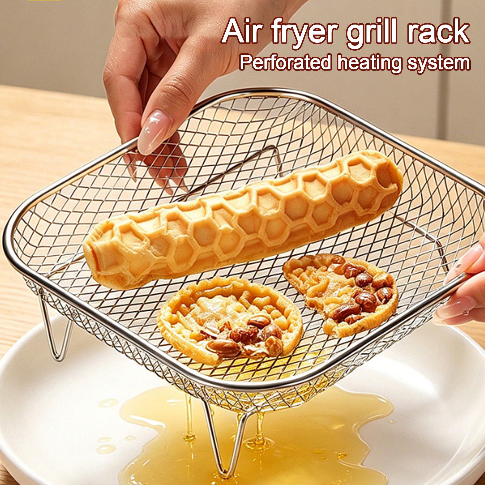 Air Fryer Rack Square Food Gra - Home Cooking Show ulasan dan harga