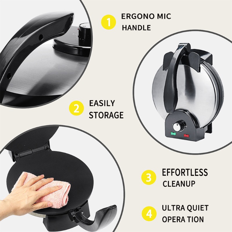 1500W Non Stick Electric Crepe - Home Cooking Quesadilla ulasan dan harga
