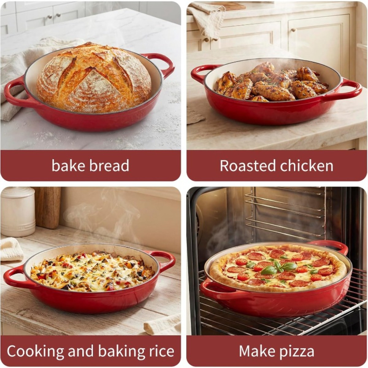 9.5 in Enameled Cast Iron Dutc - Dutch Oven Enamel ulasan dan harga