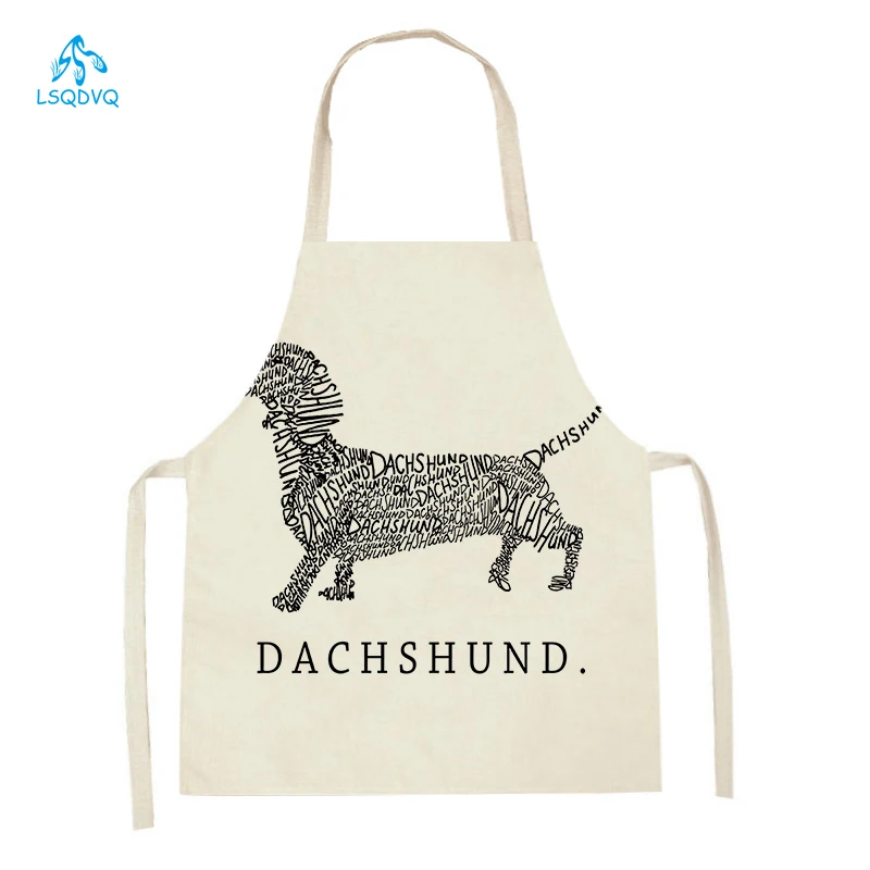 Cartoon Dog Printed Kitchen Ap - Home Cooking For Dogs ulasan dan harga