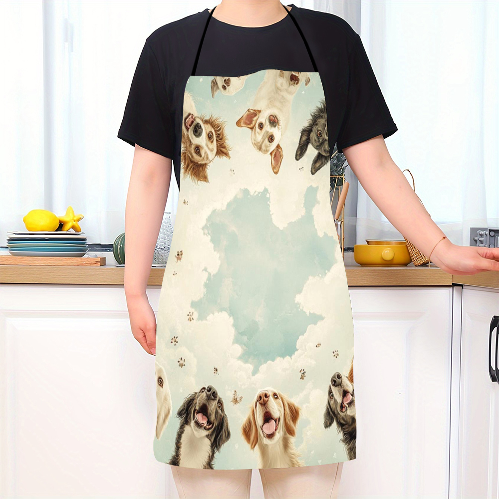 Cute Funny Circle Dogs  Apron  - Home Cooking For Dogs ulasan dan harga