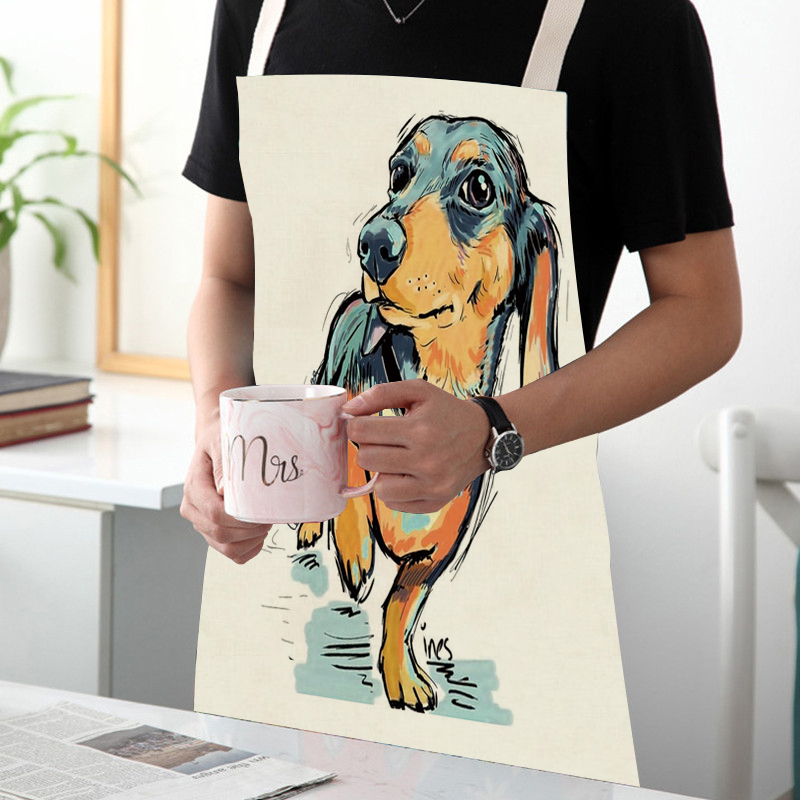 Kitchen Apron for Adult Kids C - Home Cooking For Dogs ulasan dan harga