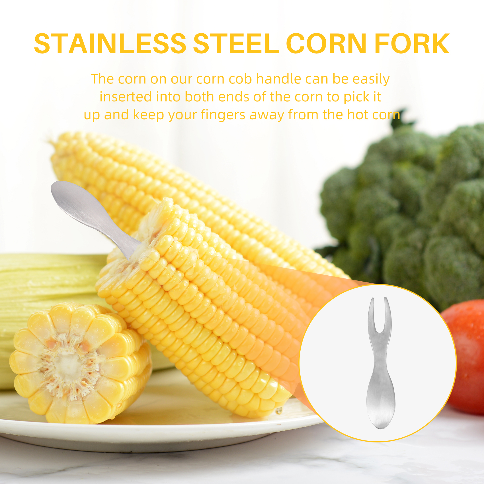 Corn Holders Set Of 21 Stainle - Home Cooking On ulasan dan harga