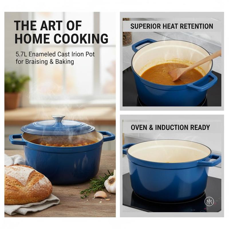 Enameled Cast Iron Dutch Oven, - Dutch Oven Enamel ulasan dan harga