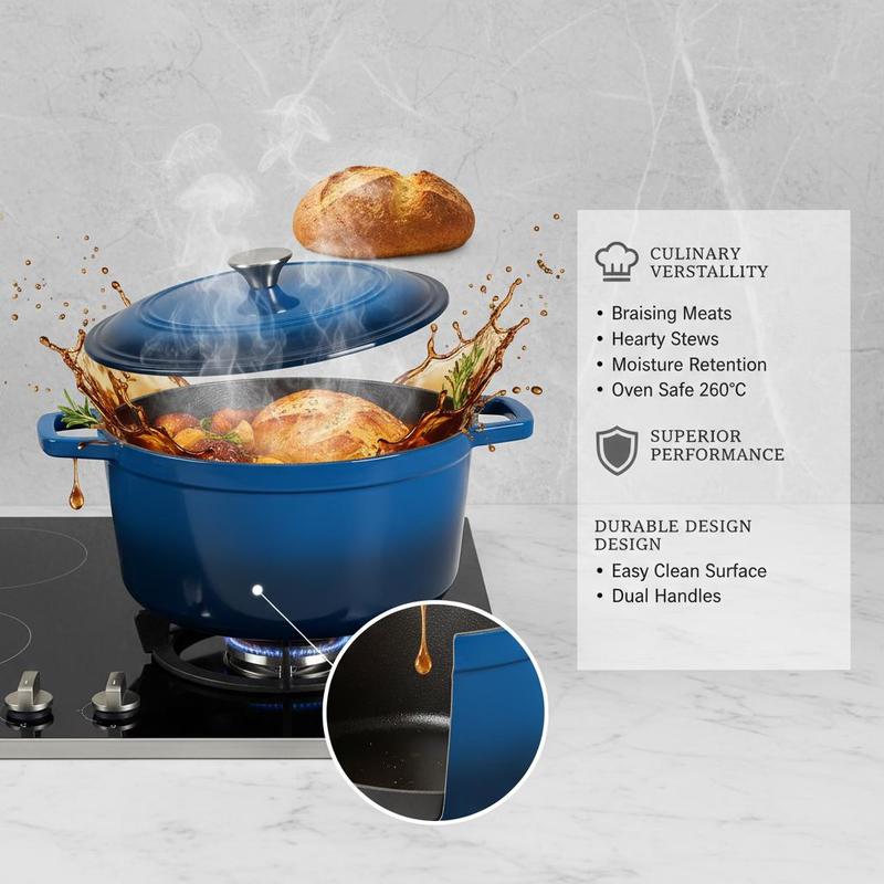 Enameled Cast Iron Dutch Oven, - Dutch Oven Enamel ulasan dan harga