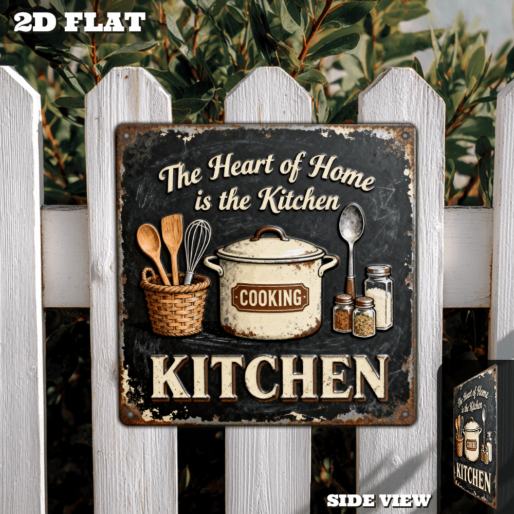 Vintage Metal Kitchen Wall Dec - Home Cooking Kitchen ulasan dan harga