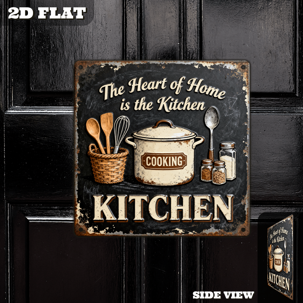 Vintage Metal Kitchen Wall Dec - Home Cooking Kitchen ulasan dan harga