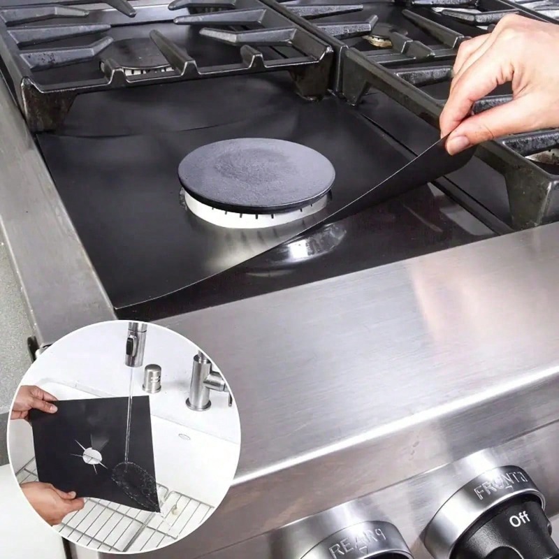 2/4/6/8 Pcs Gas Stove Protecto - Home Cooking Gas Stove ulasan dan harga