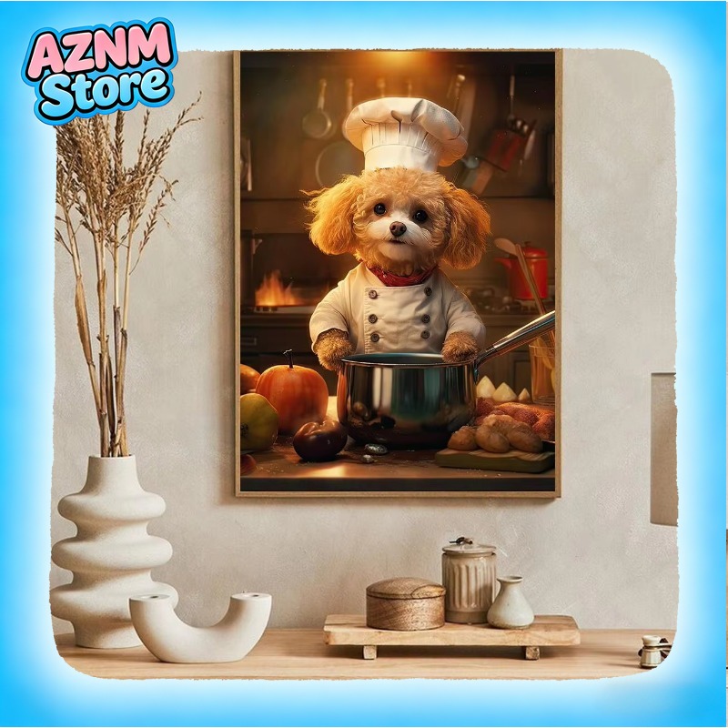 Funny Animal Fox Dog Lion Kitc - Home Cooking For Dogs ulasan dan harga