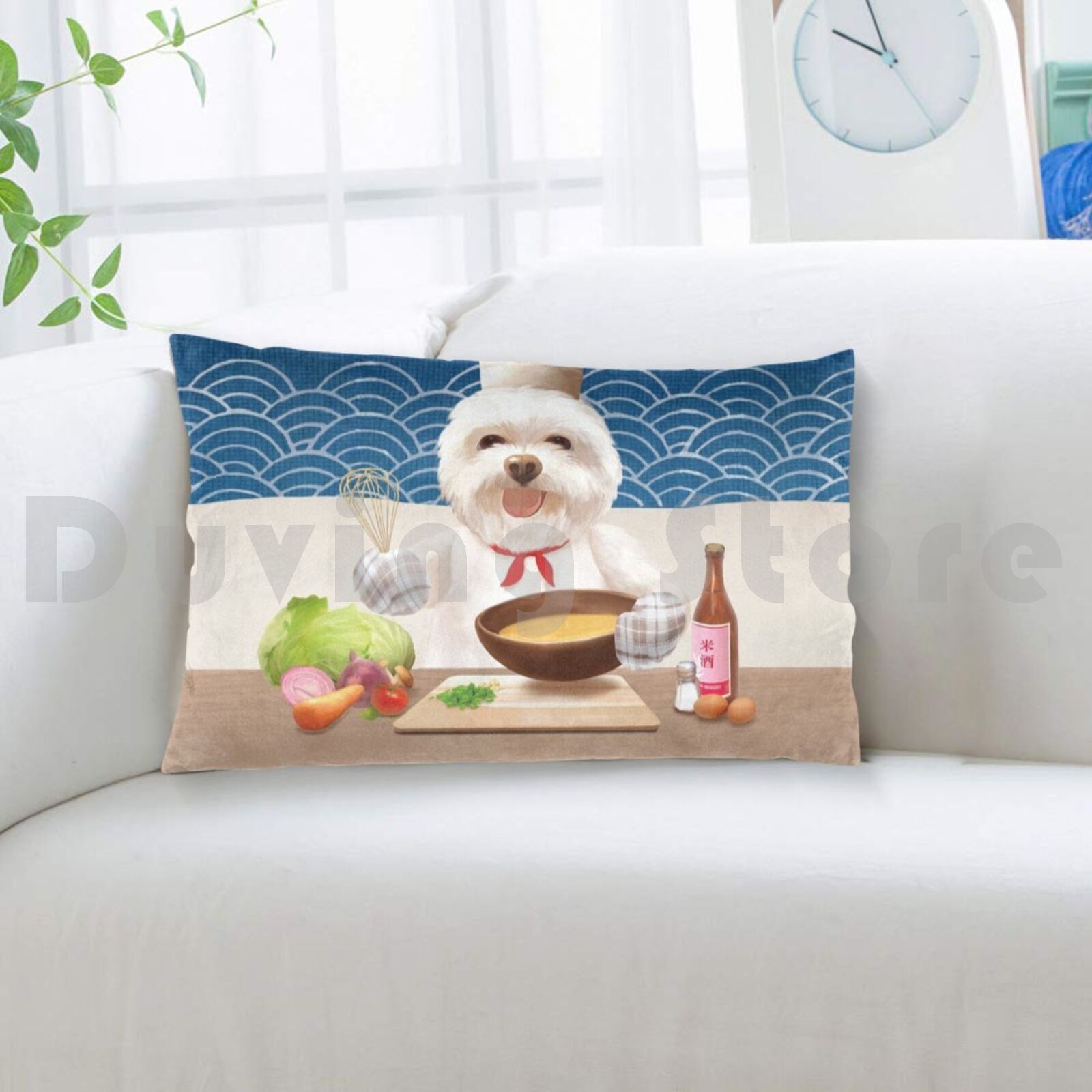 Little Chef Pillow Case Printe - Home Cooking For Dogs ulasan dan harga