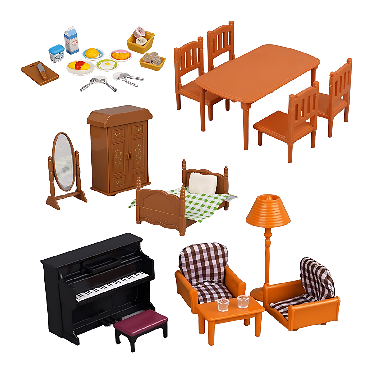 Miniature Furniture 1:12 Dollh - Home Cooking Kitchen ulasan dan harga