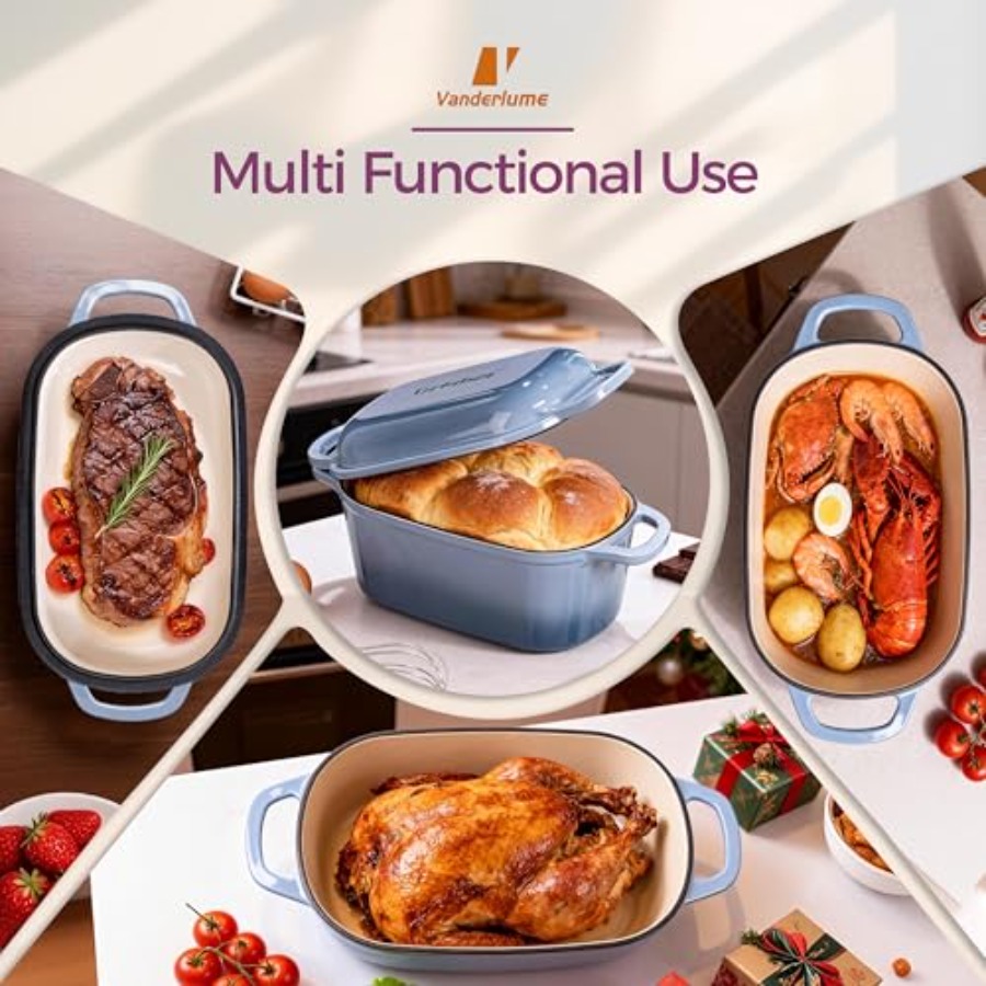 4.6-Quart Oval Dutch Oven for  - Dutch Oven Enamel ulasan dan harga