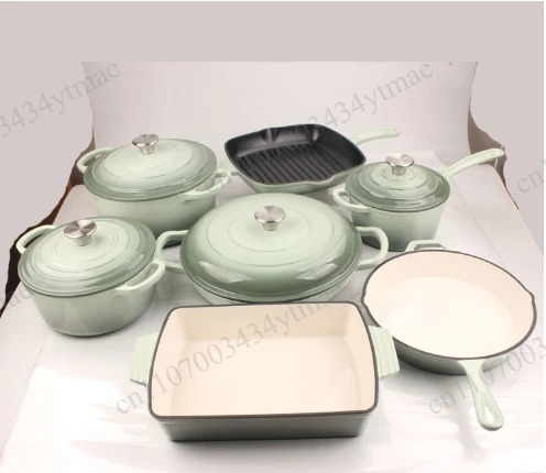 7-Piece Enameled Cast Iron Dut - Dutch Oven Enamel ulasan dan harga